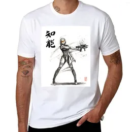 Men's Polos EDI From Mass Effect Universe Sumi And Watercolor Style T-Shirt Boys White T Shirts Mens Clothing