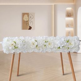 New wedding simulation flower row silk flower decoration false flower row hotel flower wall road lead wedding arch flower art