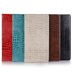 Designer iPad Case Flip Wallet Bright Crocodile Grain Pu Leather Tablet PC Cases For iPad Pro 12.9" Air 2/3 ipad 5 6 Protect Cover6158253