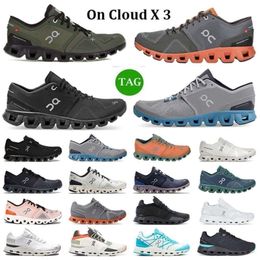 3 cloud x on Cloudnova form shoes Triple Black White Rock Grey Blue Tide Olive Reseda mens trainers outdoor T1