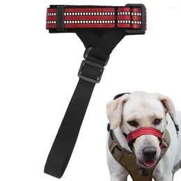 Dog Collars Dogs Muzzle Guard Unwanted Chewing Prevent Mouth Muzzles Night Reflective Small Medium Wears For Travelling Pography