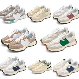 n 327 Sneakers Mens Sports Shoes White Navy Running Shoes Blue Light Camel Grass Green Sea Salt Red Bean Milk Dark Gray Womens Low Jogging Walking Shoek