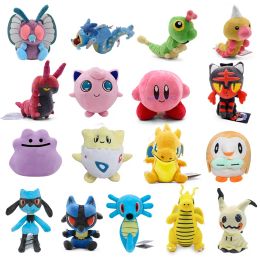 Wholesale Japanese anime Stuffed Pocket elfin series Green Caterpillar Big Butterfly plush toy Children's game Playmate Holiday gift Doll machine prizes