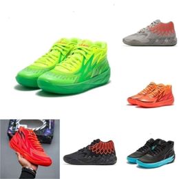 Lamelo Sports Shoes Ball Lamelo 1 Mb.01 02 Basketball Shoes Rick and Rock Ridge Red Queen Not From Here Lo Ufo Black Blast Mens Trainers s Size 36-46