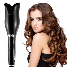 Curling Irons Automatic Hair Curler Curling Iron Multifunction LCD Ceramic Rotating Hair Waver Magic Curling Wand Irons Hair Styling Tools 231021