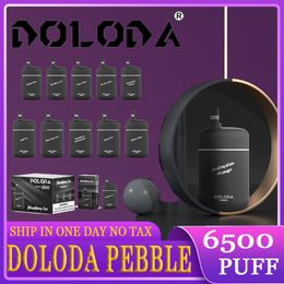 FU Original Doloda Pebble 6500 Puff 6500 puffs Disposable E-cigarette Features 13ml Vape 0/2/3/5% 500mAh Integrated Battery Associated 10 Flavours Available