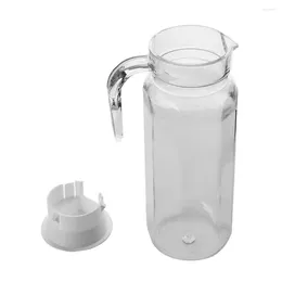 Hip Flasks Drink Tie Pot Juice Jug Fridge Water Coffee Pitcher Milk Storage Refrigerator Jar Portable Kitchen Supply Plastic