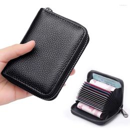 Card Holders 14/20 Slots Wallets PU Business Bank Credit Bus ID Holder Cover Coin Pouch Anti Demagnetization Bag Organiser