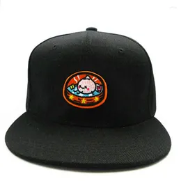 Ball Caps LDSLYJR Big Buns Embroidery Cotton Baseball Cap Hip-hop Adjustable Snapback Hats For Men And Women 24