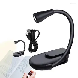 Night Lights Book Lamp Mini Portable Reading Light Clip LED Rechargeable Small Lightweight On For The Bed