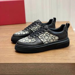 23S/S Perforated Gancini Sneakers Shoes Men Grained Calfskin Suede Mesh Gancio Party Dress Casual Elegant Skateboard Sports Walking EU38-46 07