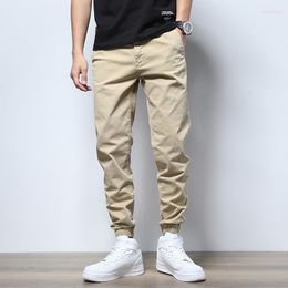 Men's Jeans Men's Korean Style Fashion Men Khaki Simple Designer Casual Cargo Pants Overalls Streetwear Hip Hop Joggers Harem