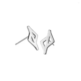 Dangle Earrings ZST0036 Selling 2023 Latest Design Geometric Earring Summer Stainless Steel Greek Alphabet Symbol Lady Jewellery