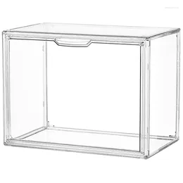Kitchen Storage Purse Organizer For Closet Clear Acrylic Display Box Handbag Stackable Bag With Magnetic Door