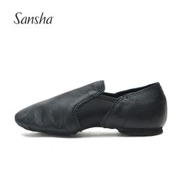 Sneakers Sansha Kids Slip-On Jazz Shoes With Neoprene Genuine Leather EVA Sole Girls Boys Children Jazz Sneakers Dance Shoes JS61LPI 231021