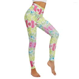 Yoga Outfits SAGACE 2024 Fashion Running Trousers Women Pocket Digital Printing Gym Pants Fitness Casual Pant High Waist