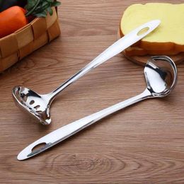 Spoons Stainless Steel Soup Fat Oil Separator Ladles Skimmer Spoon Colander For Kitchen With Heat Insulation Anti-scalding