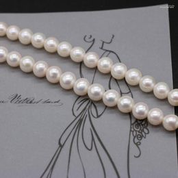 Beads High Quality Natural Freshwater Pearl White Round Loose Pearls For DIY Charm Bracelet Necklace Jewellery Accessories Making