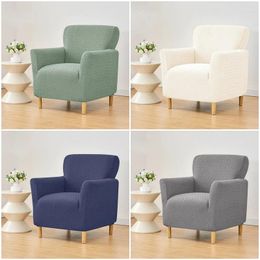 Chair Covers Jacquard Stretch Tub Cover For Living Room Spandex Club Armchair Slipcovers Elastic Single Sofa Home Bar Counter