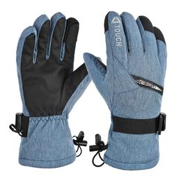 Ski Gloves LOCLE Touch Screen Ski Gloves Men Women Warm Windproof Riding Hiking Skiing Skateboard Snowboard Gloves Snowmobile Gloves 231021