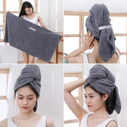 Towel Fast Drying Hair Super Soft Extra Large Wrap Highly Absorbent Anti-frizz Elastic Band For Easy Use