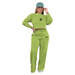 New Plus Size Two Piece Woman Tracksuits Set Top and Pants Women Clothes Casual 2pcs Outfit Sports Suit Jogging Suits Sweatsuits Jumpsuits Designer Pullover WO3H