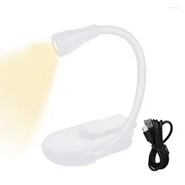 Night Lights Book Reading Light Mini Clip On USB Charging Model Travel With Stand And For Outdoor Home