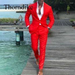 Men's Suits Thorndike 2023 Fashion Designs Business Blazers Wedding Groom Pants 2-Pieces Slim Fit Male Tuxedo Costume Homme