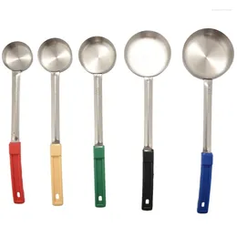 Measuring Tools Pizza Spread Sauce Ladle Spoon With Long Rubber Handle Anti- Soup Cooking