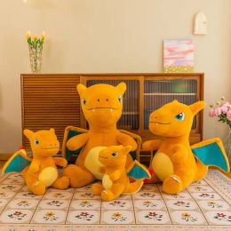 Wholesale cute fire dragon pillow plush toys children's game playmate holiday gift doll machine prizes