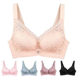 Yoga Outfit Non Marking Underwear Female Summer No Steel Ring Gathered Sports Beauty Vest Lace Sexy Bra Thin Women Bras Wireless Padded