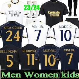 23 24 BELLINGHAM VINI JR Fußballtrikots KROOS Tchouameni 2023 2024 Fußballtrikot Real Madrids CAMAVINGA Rodrygo MODRIC Camisetas Herren Kinder Kit Uniformen