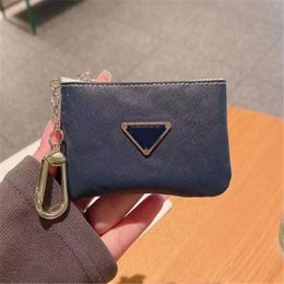 Design Portable Purse High Quality Key Pouch Wallet Luxury Classic Man Women Chain Coin Bags Pu Leather Zipper Bag