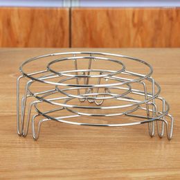 Double Boilers 3Pcs High - Profile Steamer Kitchen Cookware Round Stainless Steel Cooking Ware Steaming Rack Stand Heating Supplies