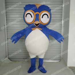 Performance Blue Bird Mascot Costumes Halloween Cartoon Character Outfit Suit Xmas Outdoor Party Outfit Unisex Promotional Advertising Clothings