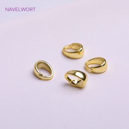 Ear Cuff 18K Gold Plating Brass Narrow Tapered Solder-On Pendant Bail Droplet Shape Pendant Bail Necklace Making Accessories Wholesale 231021