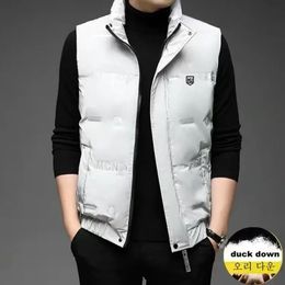 Other Sporting Goods Winter jacket men's vest white duck down jacket golf jacket vest warm light soft duck down men's jacket 231021