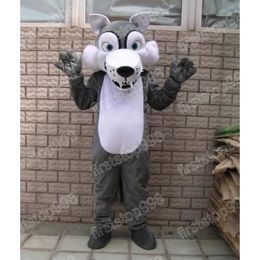 Halloween wolf Mascot Costume Top Quality Cartoon Anime theme character Adults Size Christmas Party Outdoor Advertising Outfit Suit