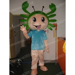 Halloween Green Crab Mascot Costume High Quality Cartoon theme character Carnival Adults Size Christmas Birthday Party Fancy Outfit