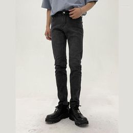 Men's Jeans Men Elastic Slim Fit Denim Pencil Pant Male Streetwear Hip Hop Vintage Grey Boots Trousers Men's Heat22