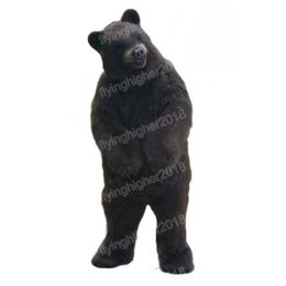 Halloween Black Bear Mascot Costume Adult Size Cartoon Anime theme character Carnival Unisex Dress Christmas Fancy Performance Party Dress