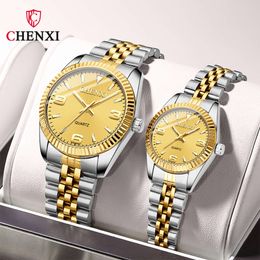Top Brand CHENXI Couple Watch Business Casual Quartz Watches for Women Men Clock High Quality Waterproof Wristwatch Gifts