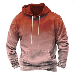 Men's Hoodies Mens Sweatshirts Autumn Fleece Jackets Gradient Hoodes Hip Hop Streetwear Coats Unisex Clothes Sudaderas Para Hombres