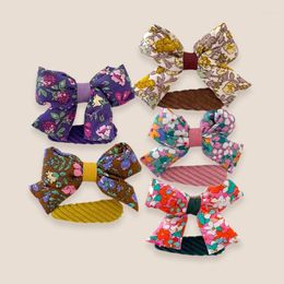 Hair Accessories Floral Bow Children's Clips Parent-child Models Fabric Cute And Sweet Headdresses