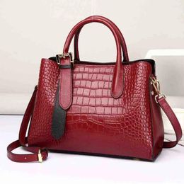 Evening Bags Motingsome Pattern Leather For Women Exquisite Ladies Shoulder Handbag And Purses Elegant Casual Tote 2023