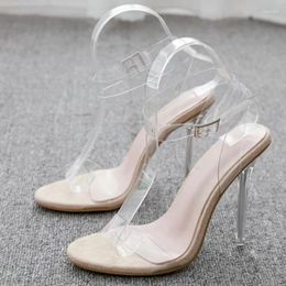 Sandals High Heels Women Pumps Open Toe Summer Shoes Transparents Woman Sexy Transparent Heel