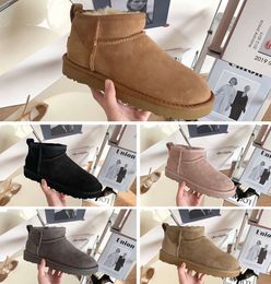 Kids Boots Australia snow boot Designer Children shoes winter Classic Ultra Mini Boot Botton fur Suede baby boys girls Ankle booties for kid 486