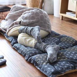 Carpets Cotton Foldable Single Floor Mat Mattress Home Office Nap Small Rugs Thick Sponge Tatami Mats Japanese Printing Carpet