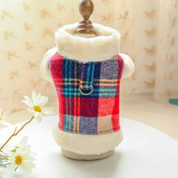 Dog Apparel Clothes Winter Pet Supplies Clothing Puppy Plaid Cotton-padded Thick Cat Spring And Autumn