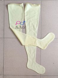 Socks Hosiery clear Colour Latex Stockings Cosplay Hosiery sexy Hose Long socks Seamless Tights leggings Open sole or full cover 231021
